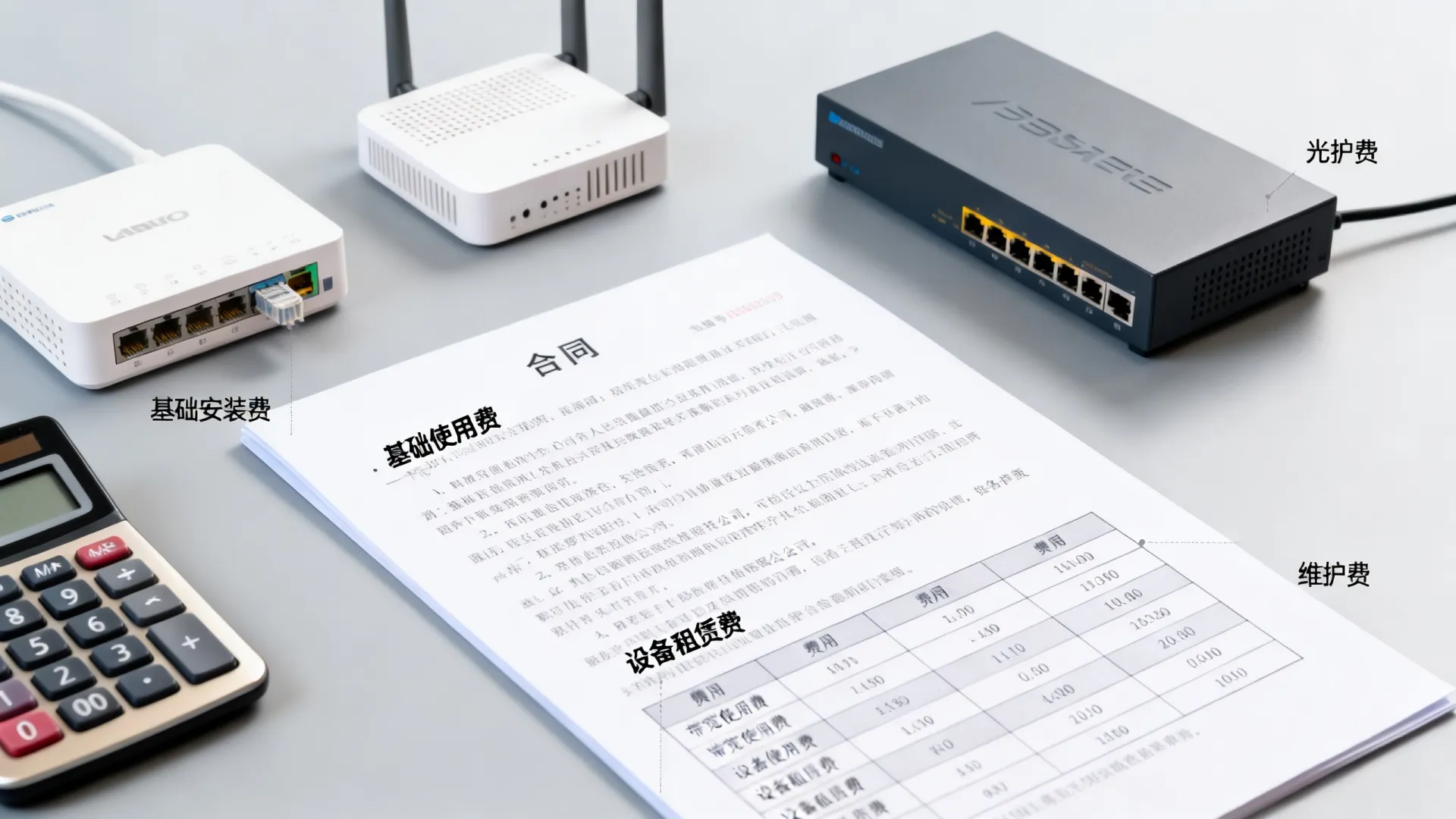 专线宽带费用组成