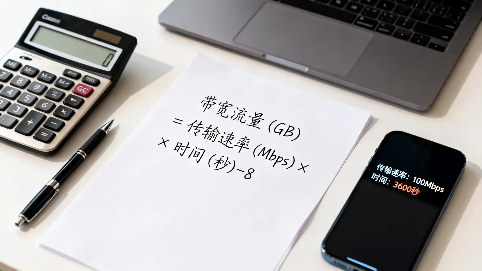 带宽流量怎么计算