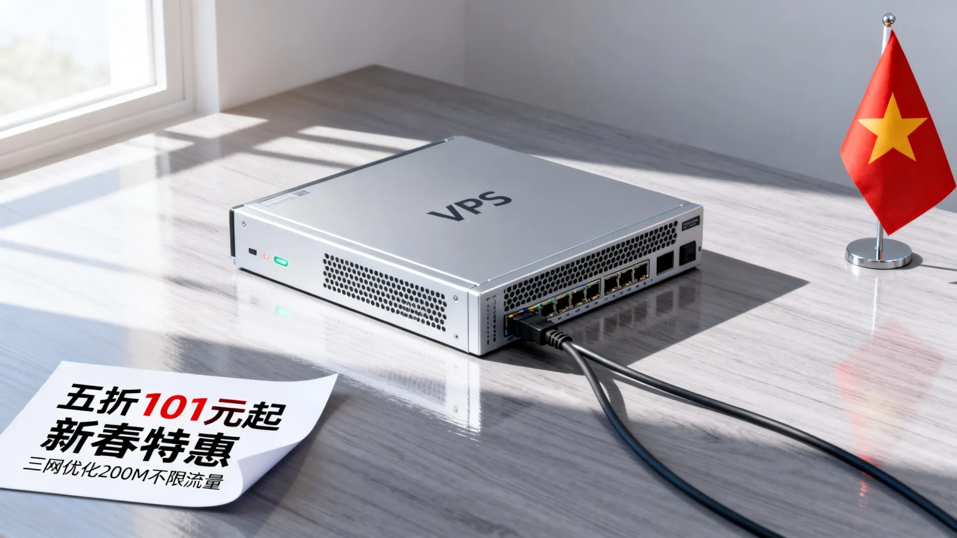 新春特惠 DataOnline越南VPS五折:101元/年起,支持支付宝/Paypal,已升级到200M无限流量 - 三网优化 新春特惠 DataOnline越南VPS五折