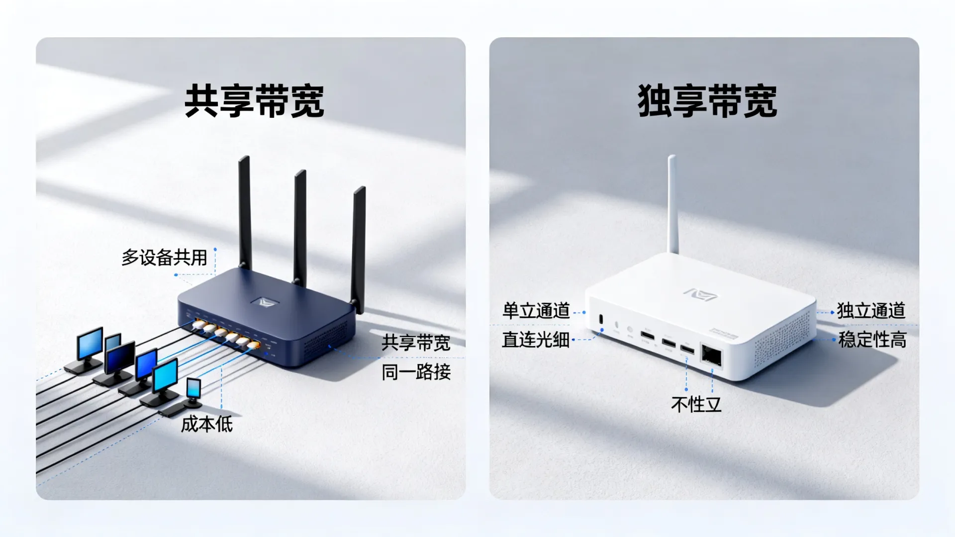 共享带宽和独享带宽哪个好