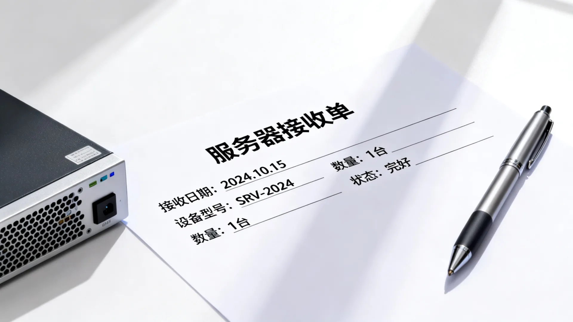 服务器接收单 服务器接收单