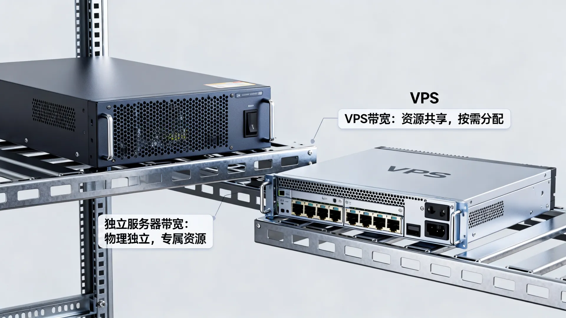 独立服务器带宽和VPS带宽区别在哪? 独立服务器带宽和VPS带宽区别在哪