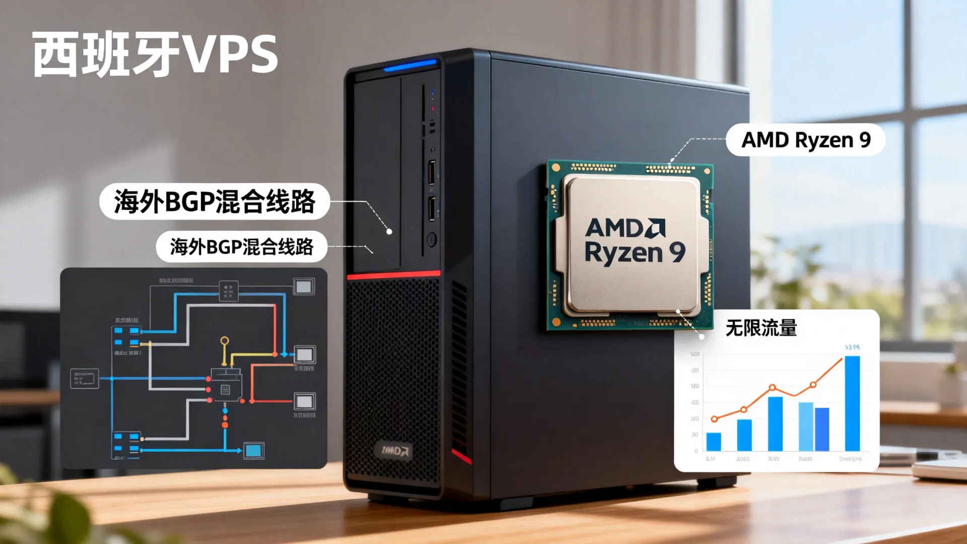 海外BGP混合线路 西班牙VPS