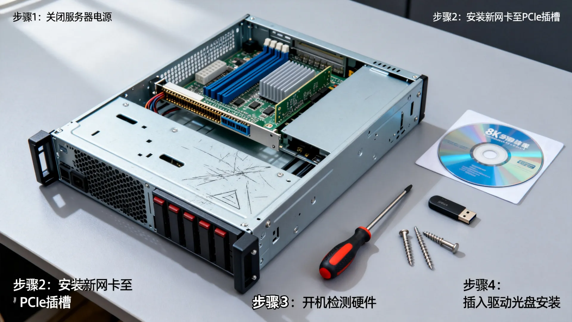 服务器换网卡后没法识别 服务器换网卡后没法识别