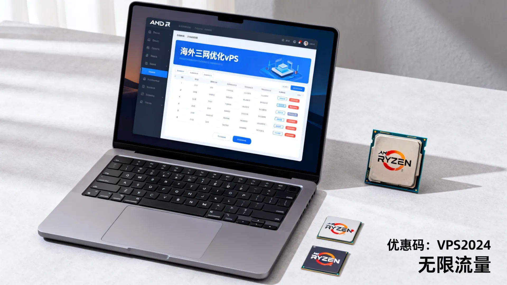 海外三网优化 vps优惠码 - AMD Ryzen 9,无限流量 海外三网优化 vps优惠码