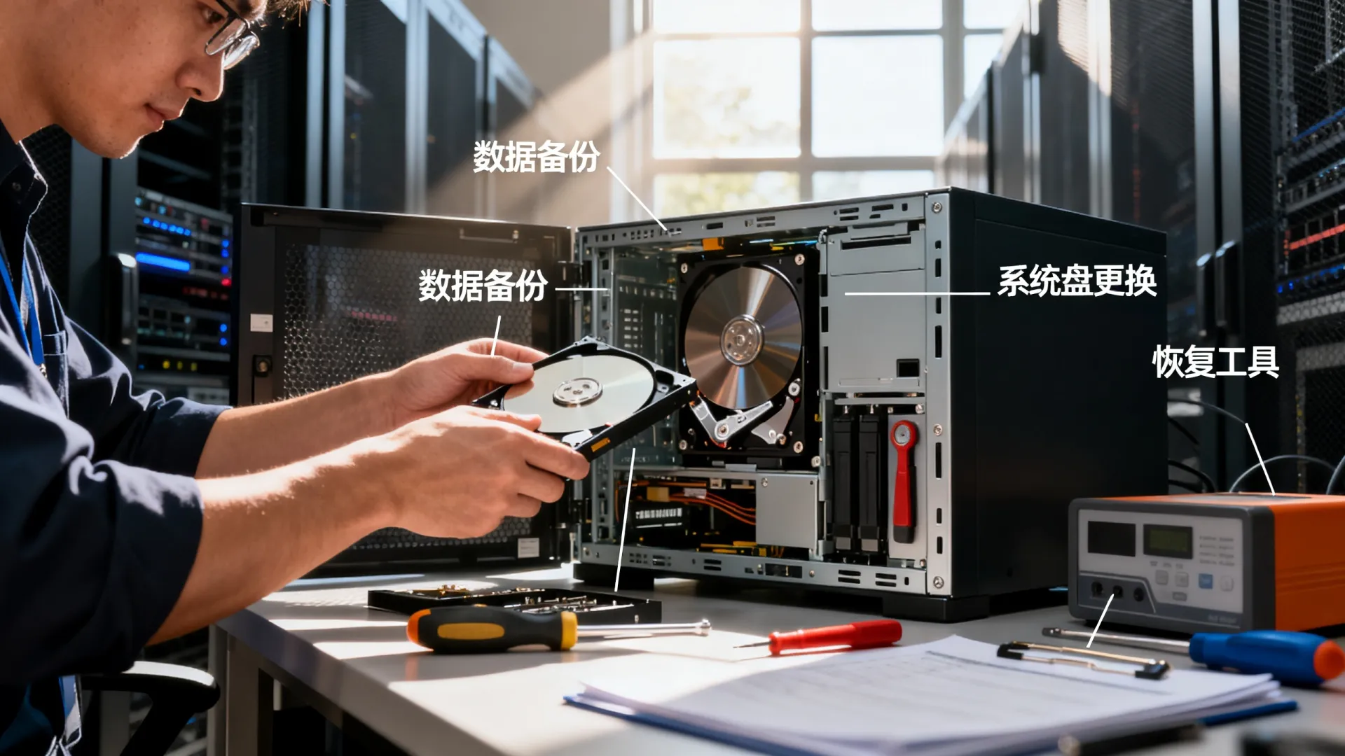 服务器更换系统盘数据丢失