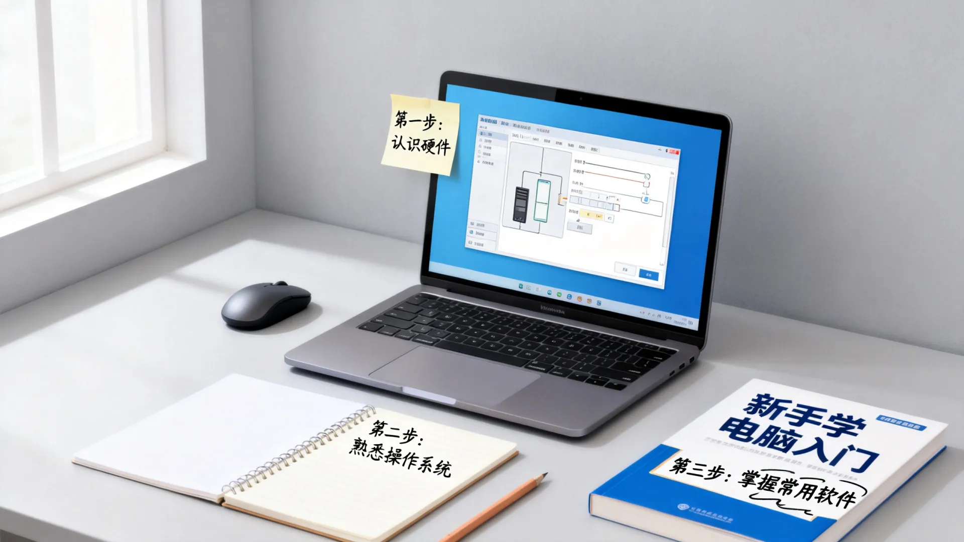 电脑怎样从零开始学