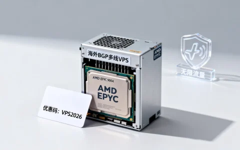 2026年海外BGP多线VPS优惠码怎么用？AMD EPYC无限流量VPS推荐